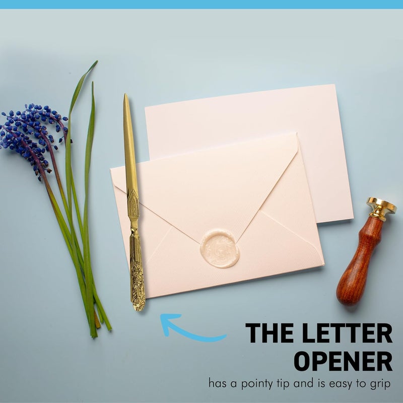 Thorness Embossed Brass Letter Opener - Image 5